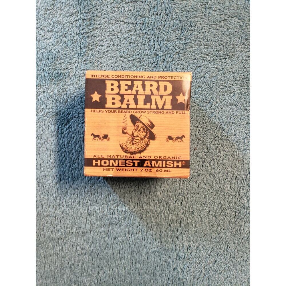 Honest Amish Beard Balm Conditioner Gel Helps Beard Grow New in Box